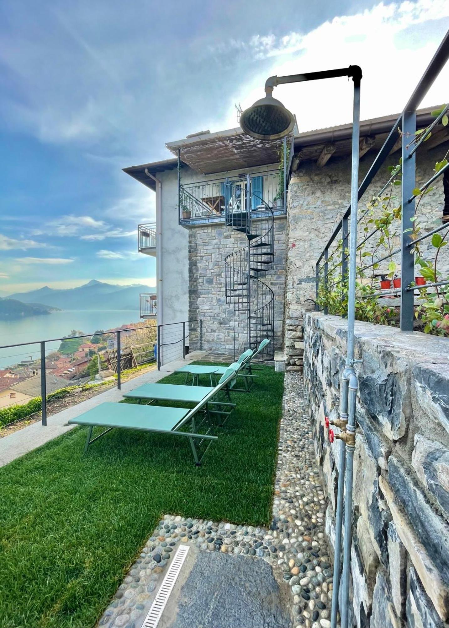 Il Noce Lake View Apartment Lezzeno Exterior foto